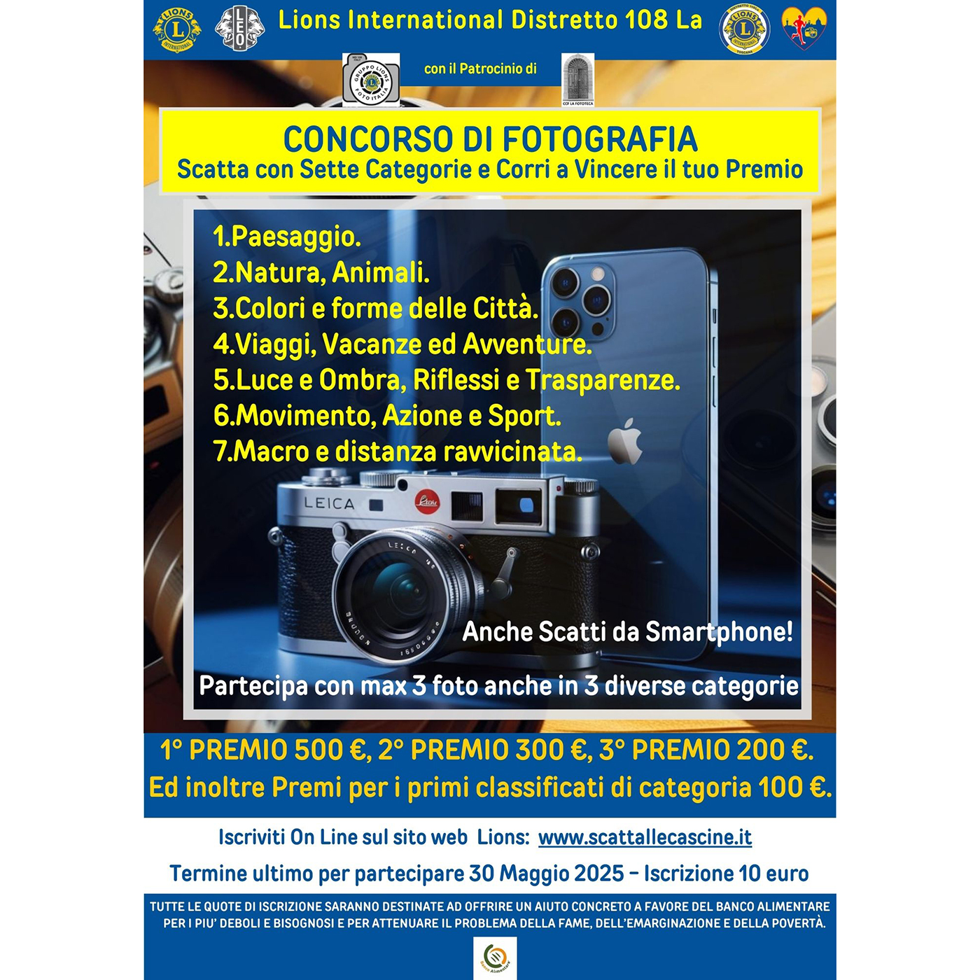 Lions International 2025 - Scatta in 7 categorie e corri a vincere il tuo premio ! Lions International 2025 - Scatta in 7 categorie e corri a vincere il tuo premio !
